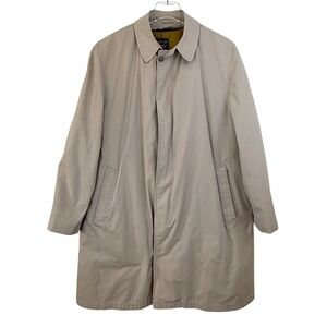 VTG‎ 60s EDDIE BAUER LORD FORECASTER TRENCH COAT DOWN ZIP OUT MEN 44 LOOP COLLAR